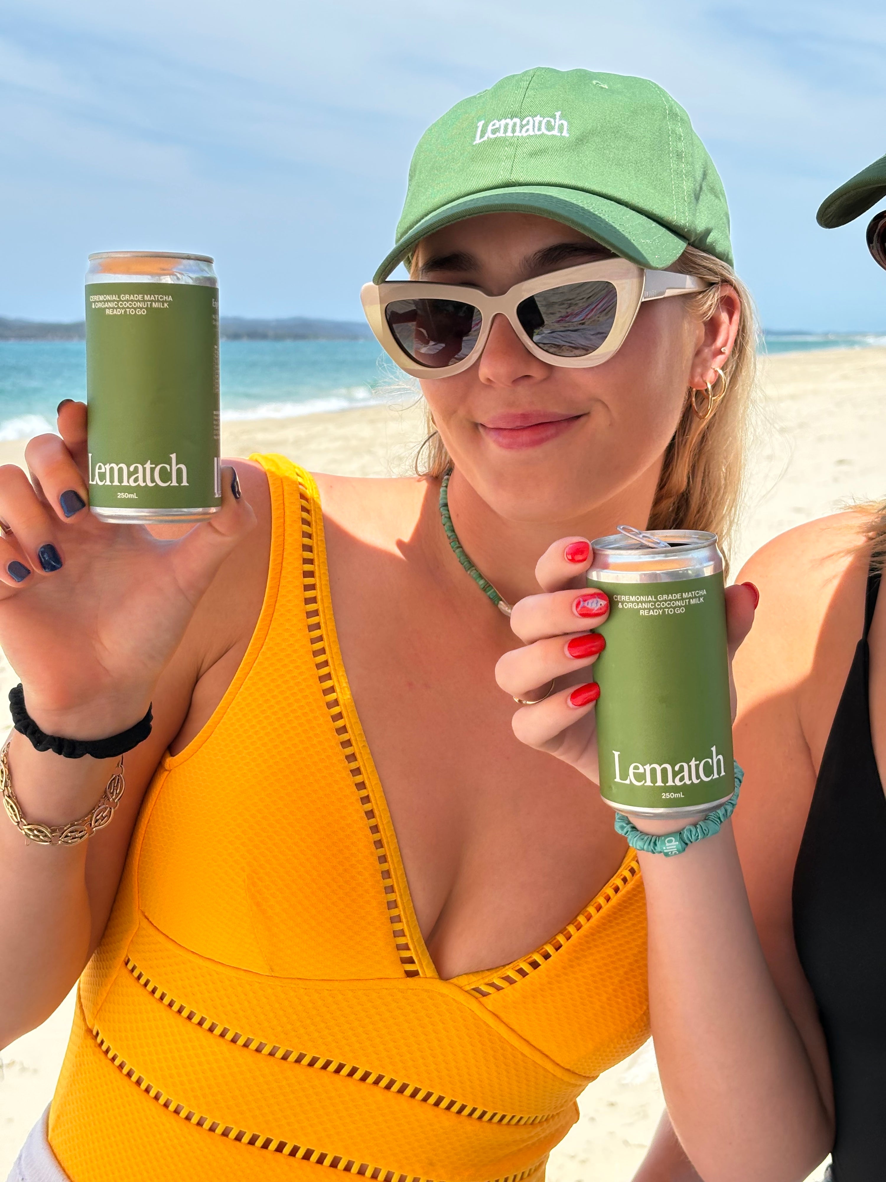 lematch green logo submark cap